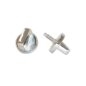 Windshield Bracket Knobs in Chrome  Fits  76-86 CJ