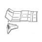 US Made Toeboard Support for Driver Side Fits 76-86 CJ-5, 7, 8
