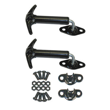 Windshield to Hood Hold Down Kit in Black  Fits  41-45 MB, GPW