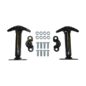 Black Hood Catch Kit for Both Sides  Fits  41-71 Jeep & Willys - 2