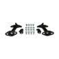Black Hood Catch Kit for Both Sides  Fits  41-71 Jeep & Willys - 3