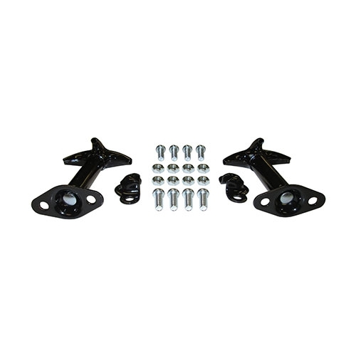 Black Hood Catch Kit for Both Sides  Fits  41-71 Jeep & Willys - 3
