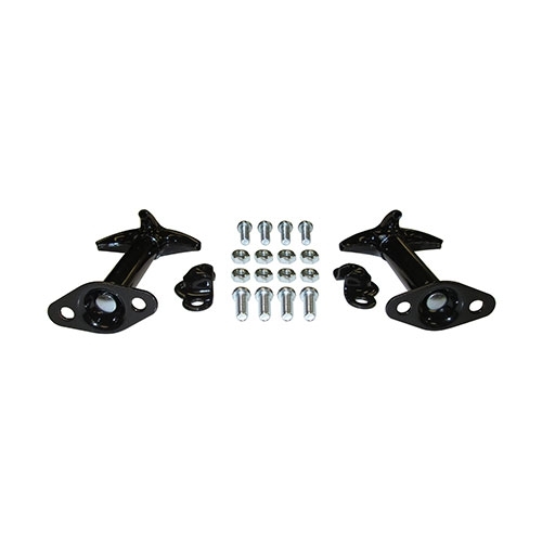 Black Hood Catch Kit for Both Sides  Fits  41-71 Jeep & Willys