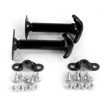 Black Hood Catch Kit for Both Sides  Fits  41-71 Jeep & Willys