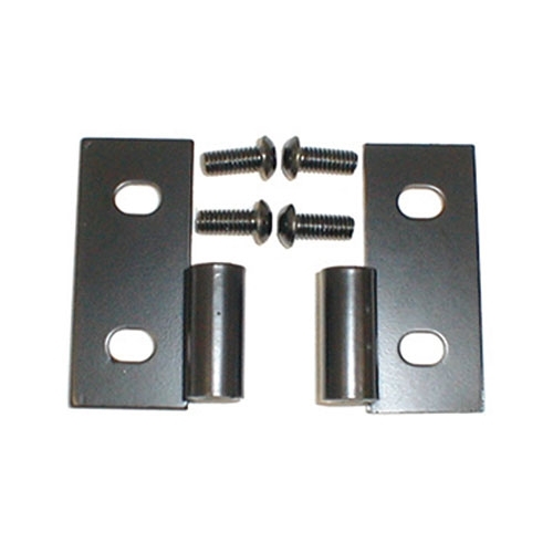 Lower Door Hinges in Black  Fits  76-86 CJ