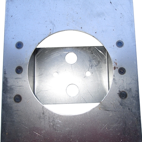 US Made Passenger Side Tail Light Panel with Center Recess Hole Fits 46-71 CJ-2A, 3A, 3B, 5, M38, M38A1