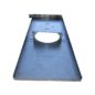 Passenger Side Tail Light Panel with Center Recess Hole Fits 46-71 CJ-2A, 3A, 3B, 5, M38, M38A1