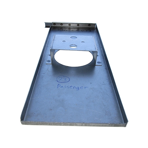 Passenger Side Tail Light Panel with Center Recess Hole Fits 46-71 CJ-2A, 3A, 3B, 5, M38, M38A1
