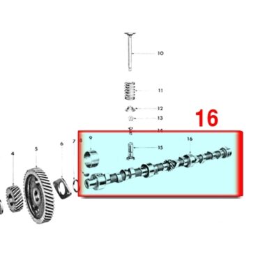 Factory Reground Camshaft Fits 52-55 Station Wagon, Jeepster with 6-161 F engine
