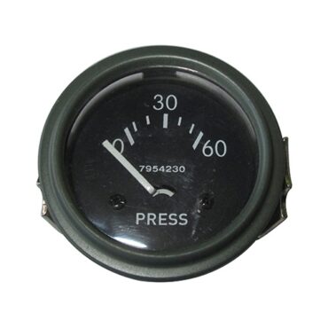 New Instrument Panel Oil Gauge (24 Volt - 0-60) Fits 50-66 M38, M38A1 (douglas, metal connections)