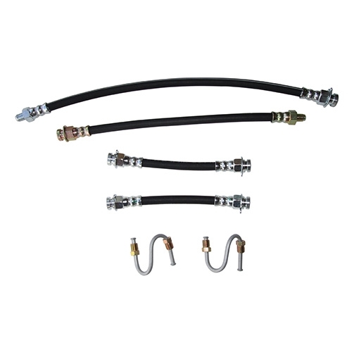 Front & Rear Brake Hose Kit (with frame to steel S-tubes) Fits : 41-45 MB, GPW