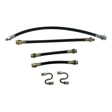 Front & Rear Brake Hose Kit (with frame to steel S-tubes) Fits : 45-66 CJ-2A, 3A, 3B, 5, M38, M38A1