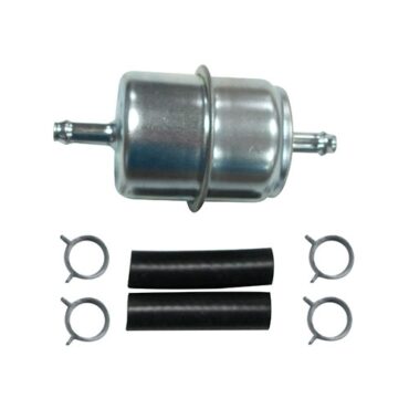 In-Line Fuel Filter Kit with Single Outlet  Fits  76-86 CJ
