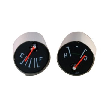 Instrument Panel Temperature & Fuel Gauge Set (12 volt) Fits  56-64 Truck, Station Wagon