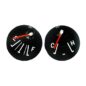 Instrument Panel Temperature & Fuel Gauge Set (12 volt) Fits  56-64 Truck, Station Wagon