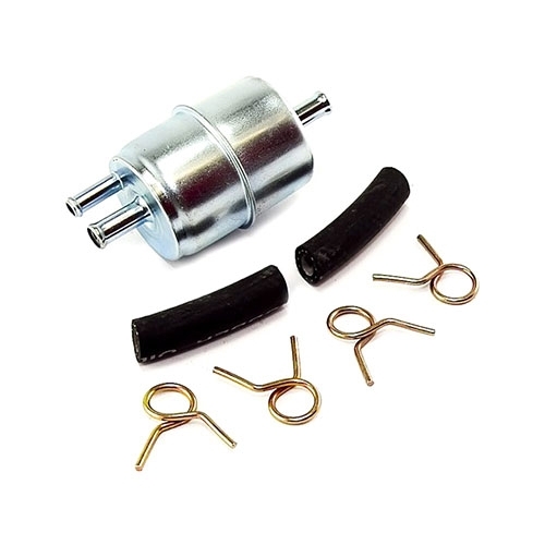 In-Line Fuel Filter Kit with Dual Outlet  Fits  76-86 CJ