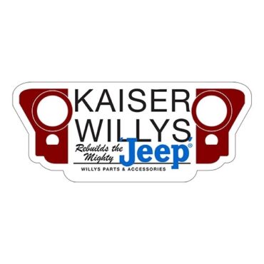 Kaiser Willys "Rebuilds the Mighty Jeep" Bumper Sticker Fits Willys Accessory