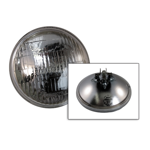 Ampoule/phare USA, de type sealed beam en version 6 Volt pour VOLKSWAGEN  Combi Split Brazil (1961-1975) - KZ90005 