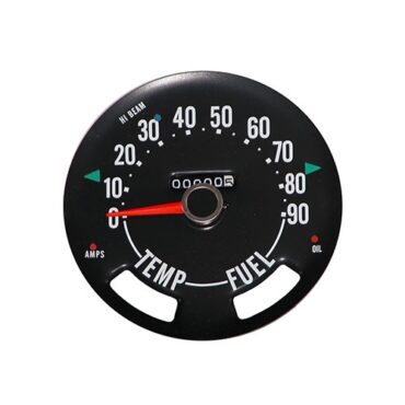 Speedometer Head with Odometer, 0-90 mph  Fits  76-79 CJ-5