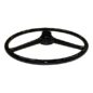 Black Steering Wheel (for 1-1/4" horn button)  Fits  46-64 CJ-2A, 3A, 3B, 5, M38, M38A1, FC-150, FC-170