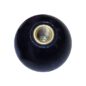 Black Dual Shift Lever Knob (plastic) Fits  41-71 Jeep & Willys with Dana 18 transfer case