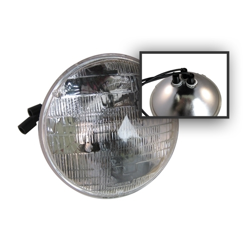 Sealed Beam Headlight Bulb 24 volt  Fits 50-66 M38, M38A1 (douglas, metal connections)
