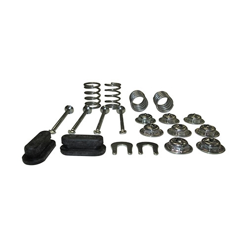 Brake Shoe Hold Down Spring Kit  Fits 67-75 CJ-5, Jeepster Commando with 11" brakes