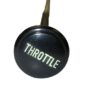 New Engraved Throttle Cable Assembly in Black Fits  46-66 CJ-2A, 3A, 3B, 5