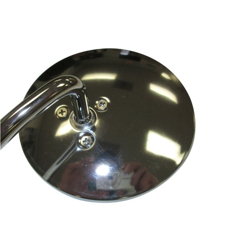 Chrome Clamp on Door Mirror Kit with 5" Round Mirror  Fits  46-64 Willys Truck, Station Wagon