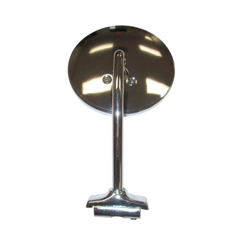 Chrome Clamp on Door Mirror Kit with 5" Round Mirror  Fits  46-64 Willys Truck, Station Wagon