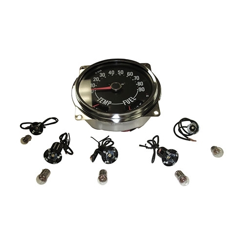 Speedometer Cluster & Bulb Socket Kit (with turn signals) Fits  55-71 Willys & Jeep