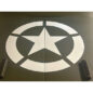 Paint Stencil w/20" Diameter Star "Broken" Invasion Circle  Fits  41-71 Jeep & Willys