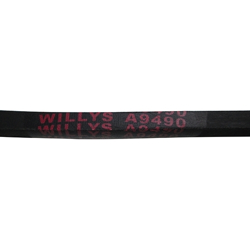 Original Replacement "Willys" Script Fan Belt  Fits : 41-71 Jeep & Willys 4-134 engine
