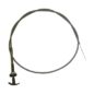 USA Made Hand Lever Throttle Cable Assembly in Olive Drab Fits 50-66 M38, M38A1
