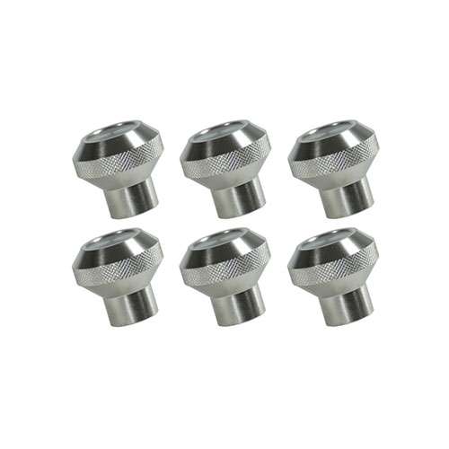 Instrument Knob Set in Polished Aluminum Fits 76-86 CJ