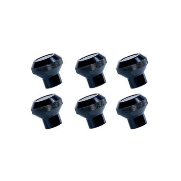 Instrument Knob Set in Black Aluminum  Fits  76-86 CJ