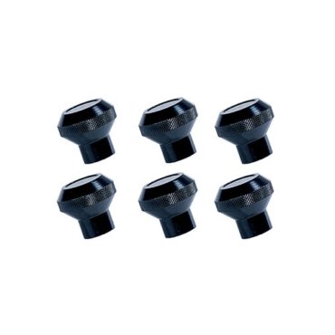 Instrument Knob Set in Black Aluminum  Fits  76-86 CJ