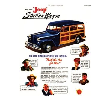 Vintage Willys Ad All Over America