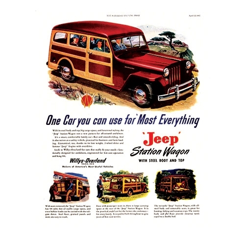 Vintage Willys Ad One for Most Everything