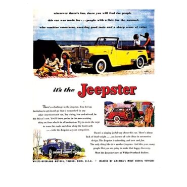 Vintage Willys Ad Meet the Jeepster