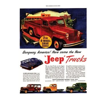 Vintage Willys Ad Gangway America