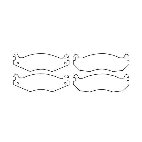 Front Disc Brake Pad Set Fits 82-86 CJ