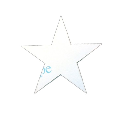 Decal 3" High White Bumper/Body Star (w/Transfer Paper) Fits  41-71 Jeep & Willys