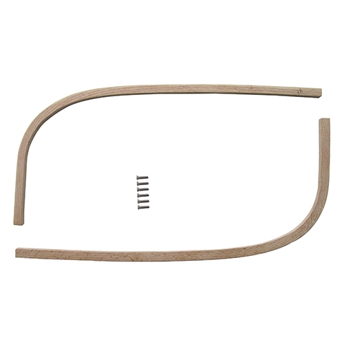 US Made Rear Oak Wood Bow Kit for Convertible Top Fits  48-51 Jeepster