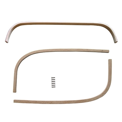 US Made Rear Oak Wood Bow Kit for Convertible Top Fits  48-51 Jeepster