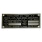 Auto-Lite 24 Volt Generator Data Plate Fits 50-66 M38, M38A1