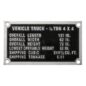 Dashboard Data Plate Fits : 41-45 GPW