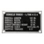 Dashboard Data Plate Fits : 41-45 GPW