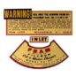 Decal Set for Small Fram Oil Canister  Fits  46-72 Willys Civilian Jeeps