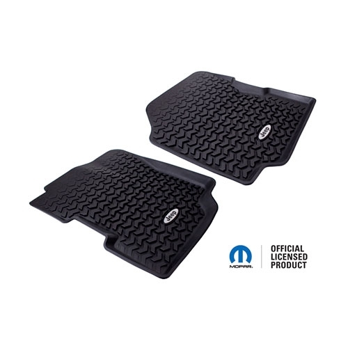 All Terrain Front Floor Liner in Black  Fits  76-86 CJ-7, CJ-8